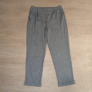 Houndstooth pull on trousers work pants